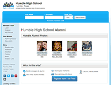 Tablet Screenshot of humblehighschool.net